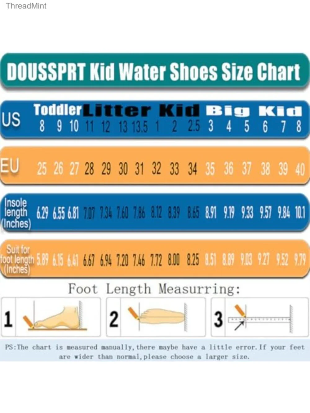 Kids Quick Dry Water Shoes Breathable Non-Slip Boys Girls Beach Swim Pool